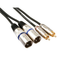 Kaabel 2 x RCA - 2 x XLR, 1M